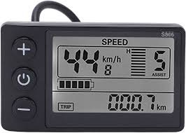 Cykel LCD Display S866 - Vattentät Kontrollpanel för Elcyklar