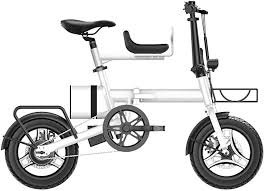 HHHKKK Fällbar 14-tums Elcykel i Aluminium